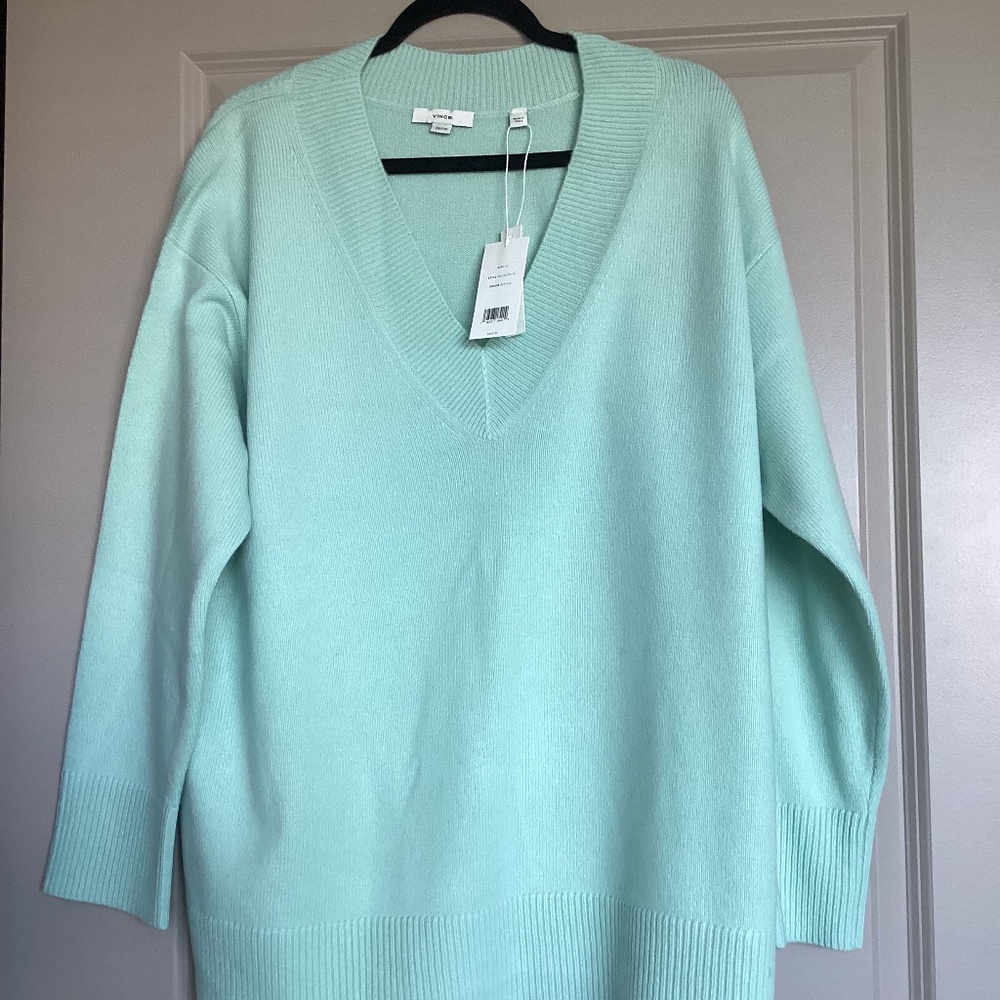 Vince Wool & Cashmere Blend Sweater (Plus Size)